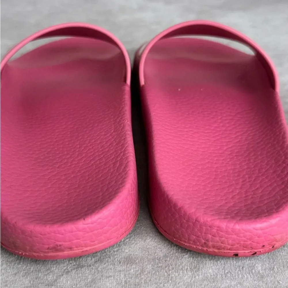 Salvatore Ferragamo Groove Pool Slides Pink 5